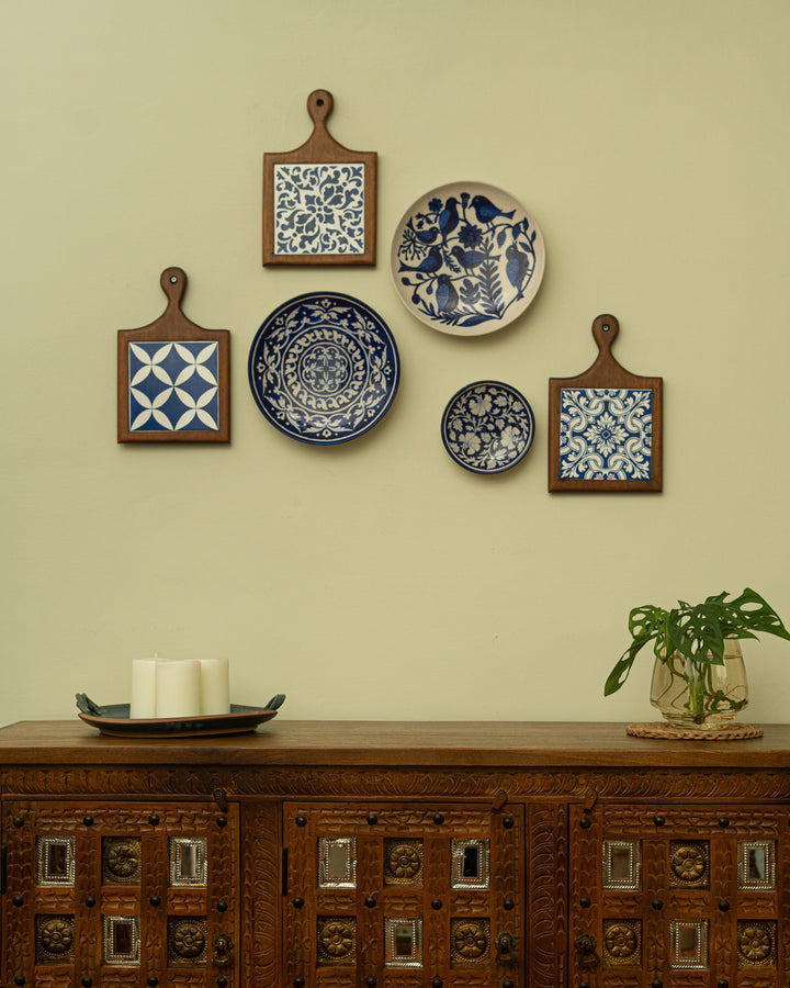 Amira Wooden Storage Sideboard with Brass inlay