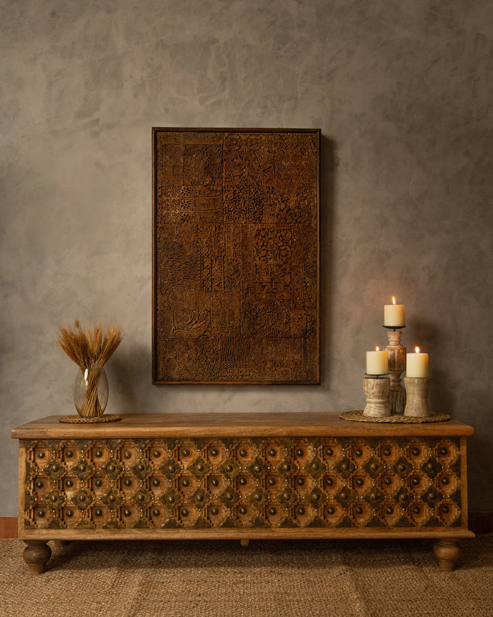 Keira Walnut decorative trunk