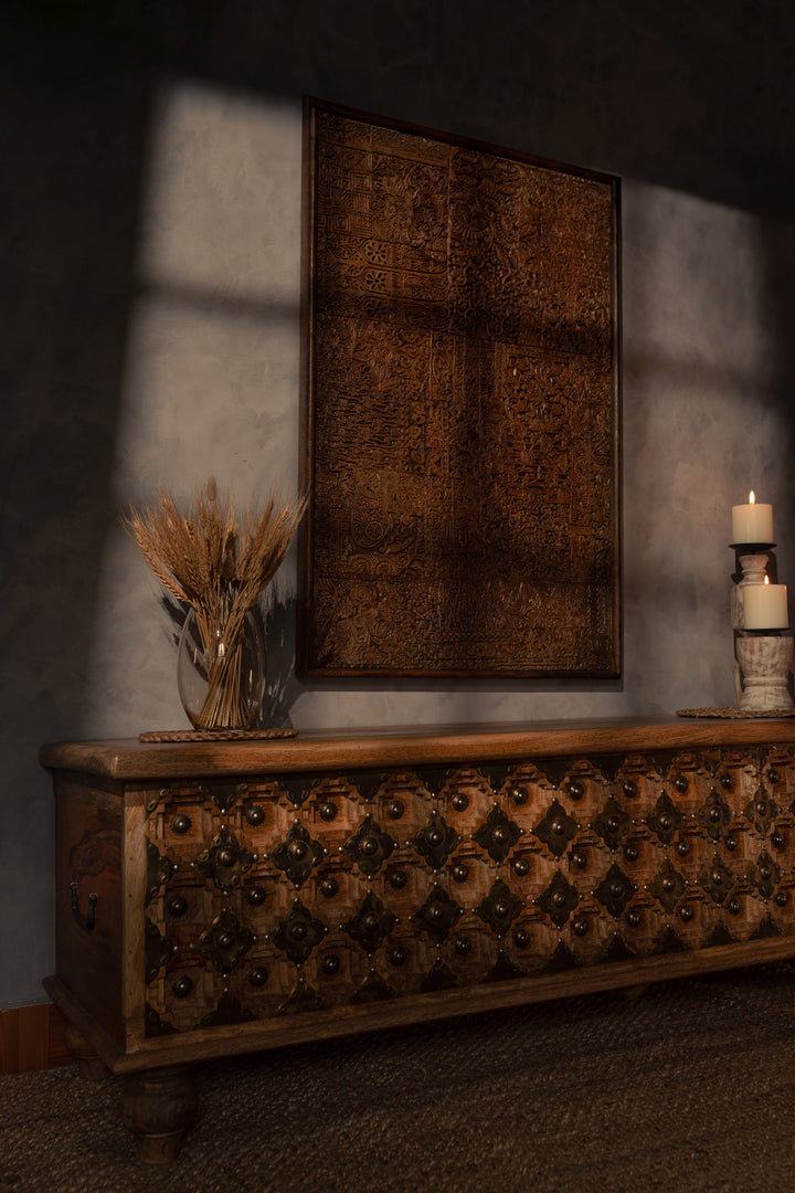 Keira Walnut decorative trunk
