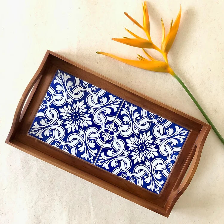 Royal Blue Serving Tray