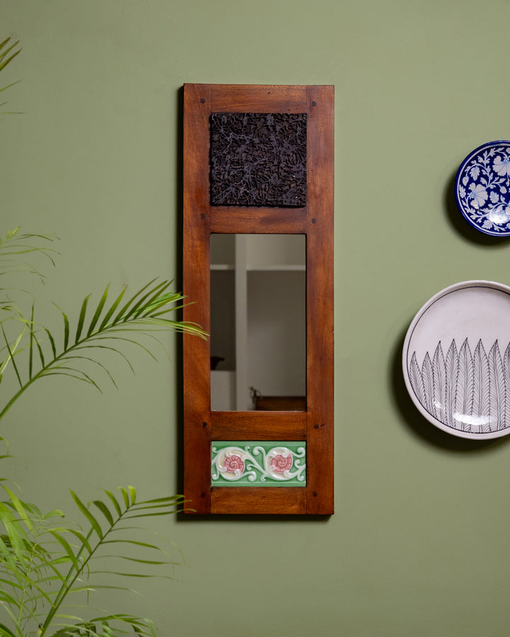 Aaina Mirror with Tile & Blocks