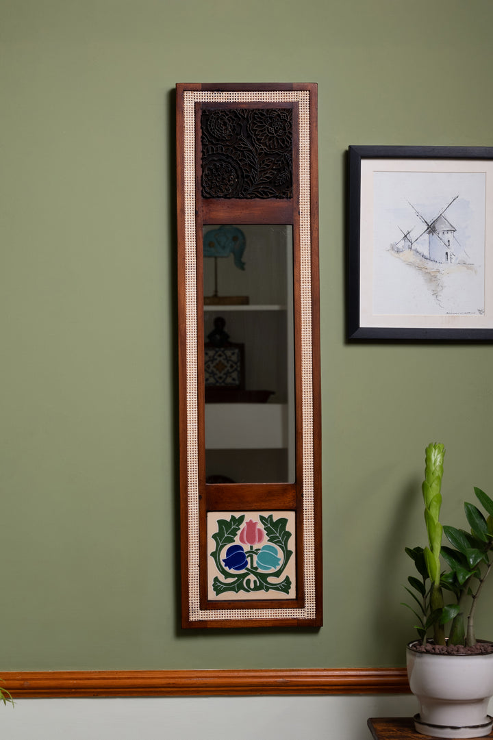 Aaina with Wicker, Tile & Blocks - Dahlia