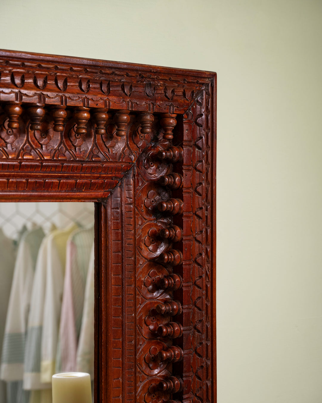 Alankar Mirror  - Walnut