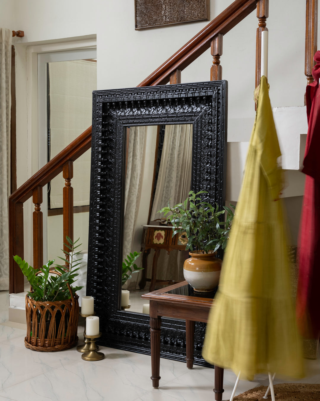 Alankar Mirror - Black