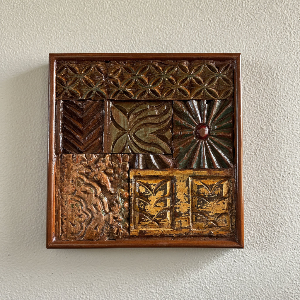 Wooden Wall Frame / Vintage Wall Panel