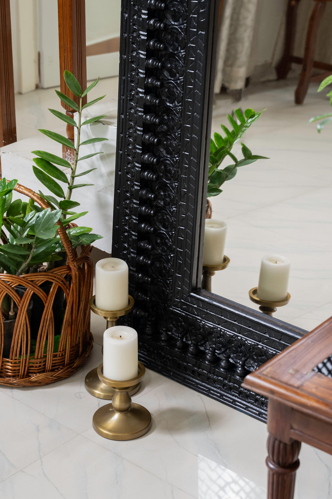 Alankar Mirror - Black