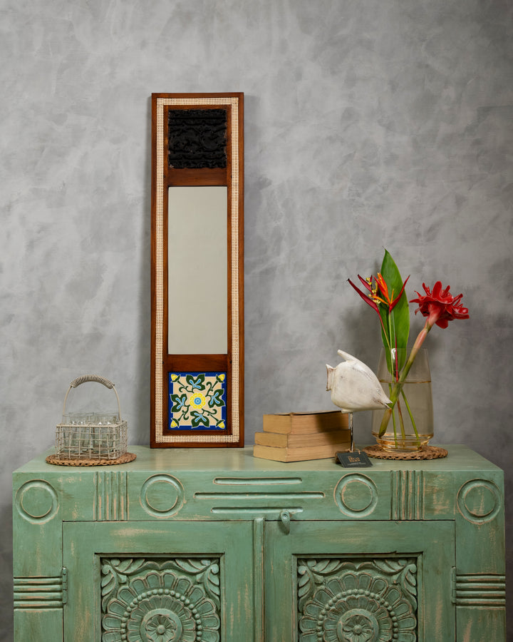 Aaina with Wicker, Tile & Blocks - Bluebell