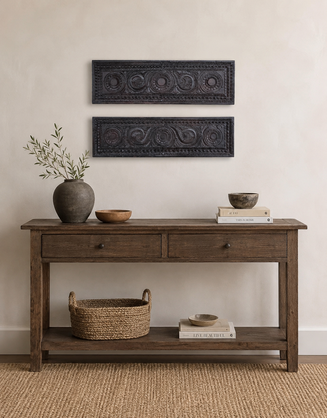 Vintage Wall Panel / Wooden Wall Frame