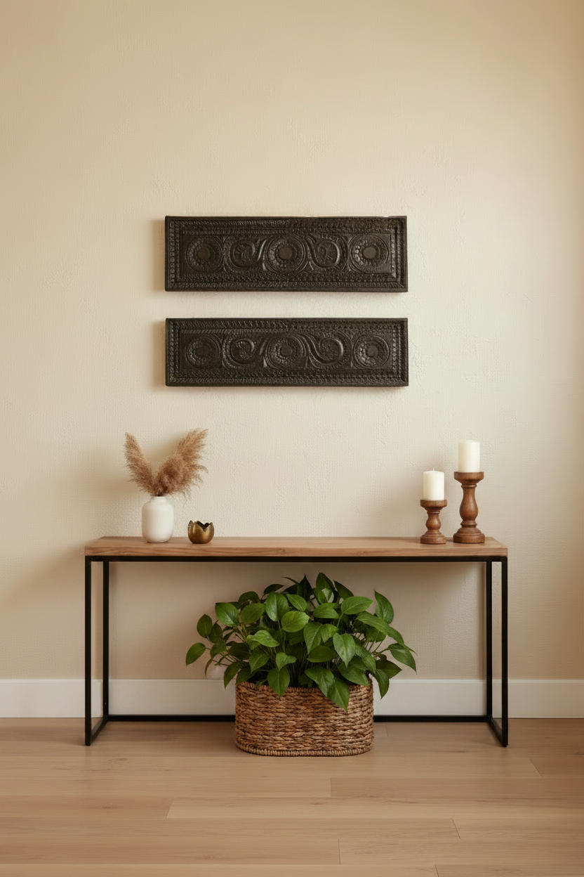 Vintage Wall Panel / Wooden Wall Frame