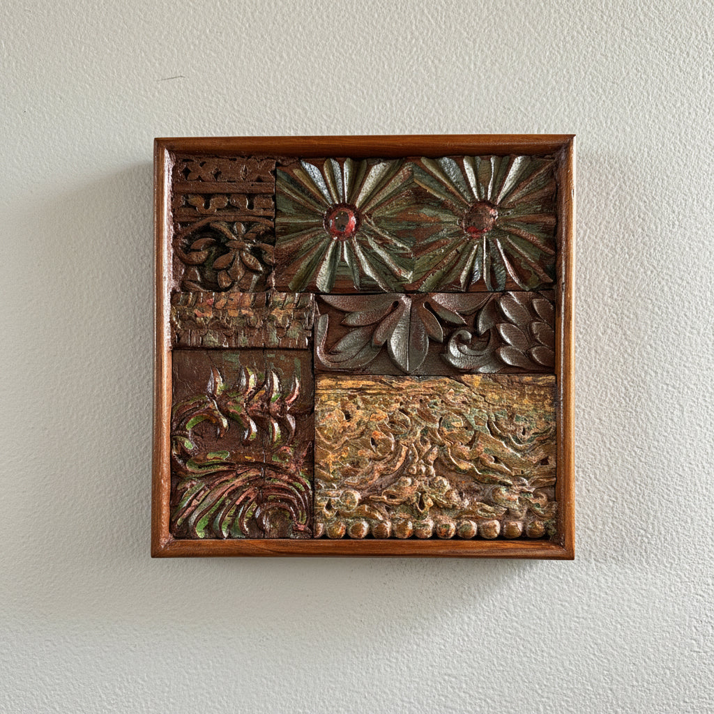 Wooden Wall Frame / Vintage Wall Panel