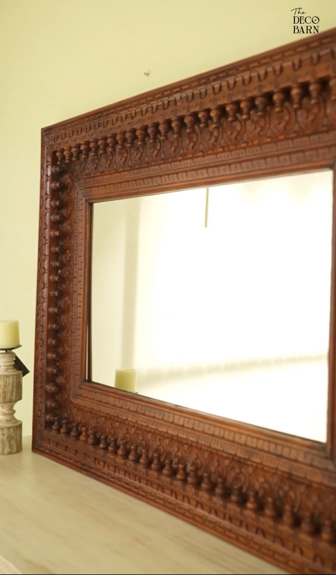 Alankar Mirror  - Walnut